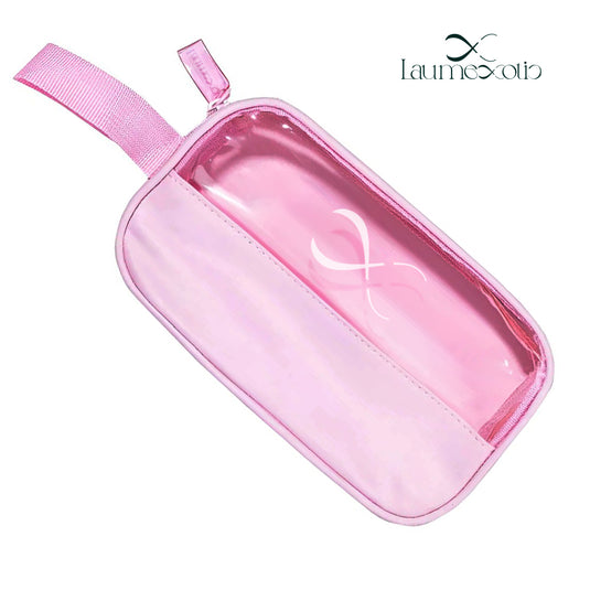 Laumexotic - Clear Pink Cosmetic Bag Small