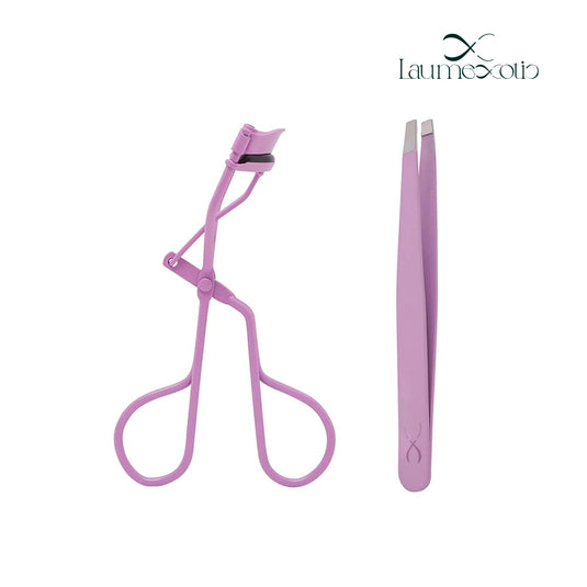 Laumexotic - Eyelash Curler & Tweezer Purple