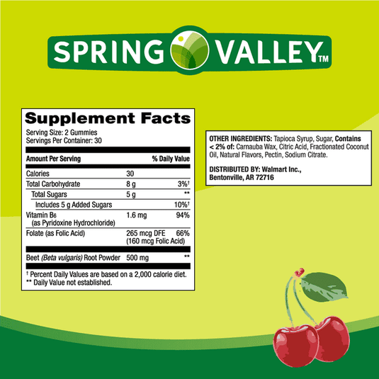 Spring Valley Beetroot Dietary Supplement Gummies