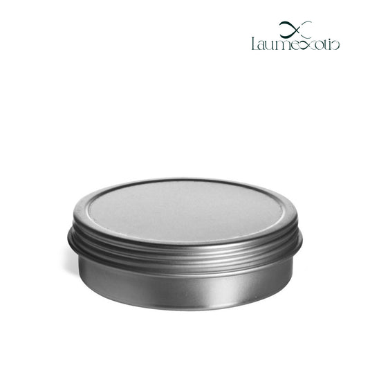 Laumexotic - 2 oz Flat Tin Container with Screw-Top Cover