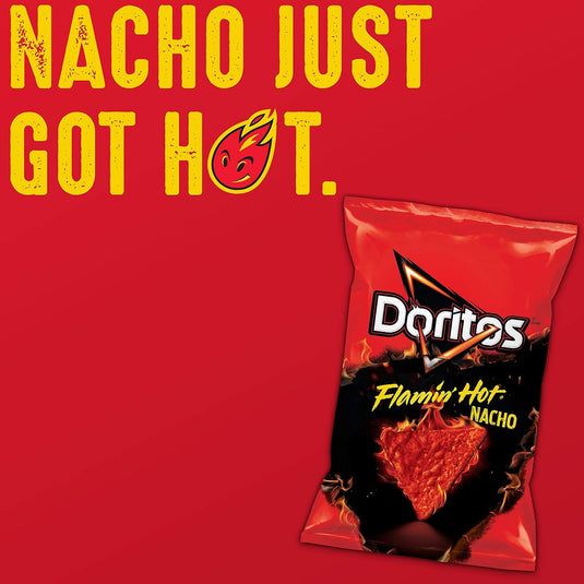 Doritos Flavored Tortilla Chips, Nacho Cheese, 1 Ounce (Pack of 40)