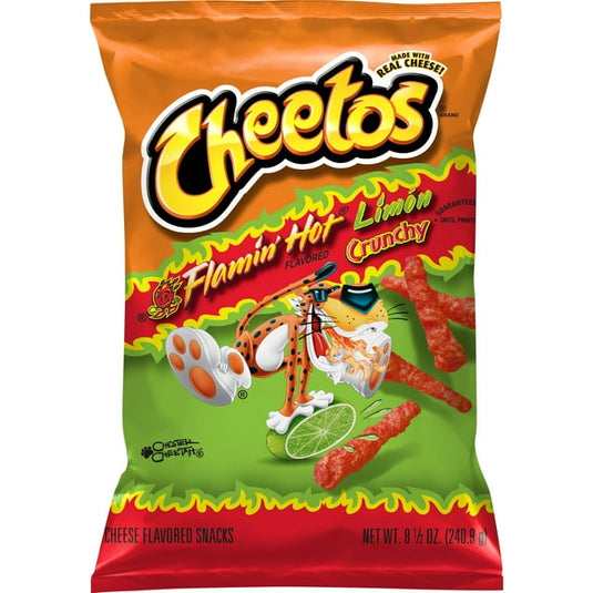 Cheetos, Crunchy Flamin' Hot Limon, Cheese Flavored Snacks