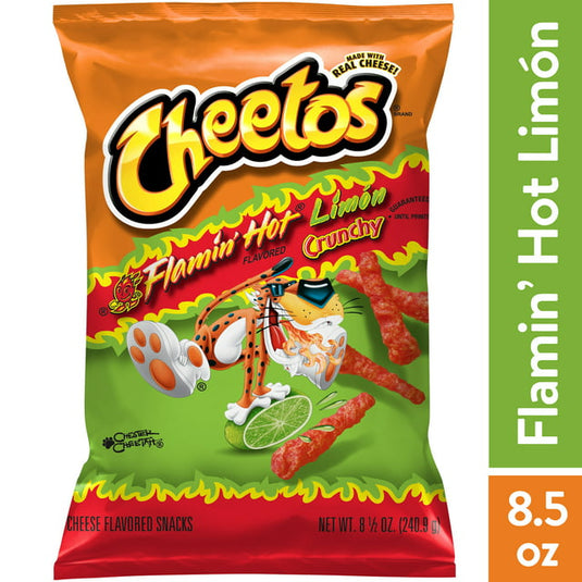 Cheetos, Crunchy Flamin' Hot Limon, Cheese Flavored Snacks