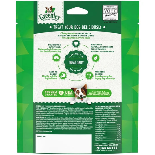 Greenies Original Teenie Natural Dental Care Dog Treats, 6 oz Pack