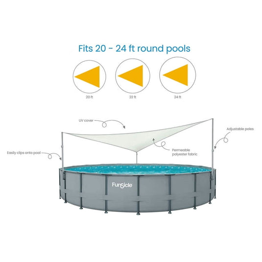 Funsicle Above Ground Swimming Pool Canopy, For Outdoor Use